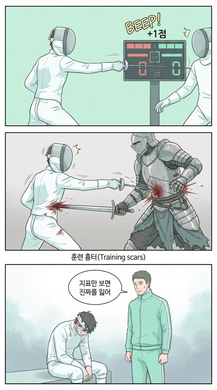 펜싱 'flick'의 함정 — 점수계 도입 후 진짜 검술을 잃은 선수들.