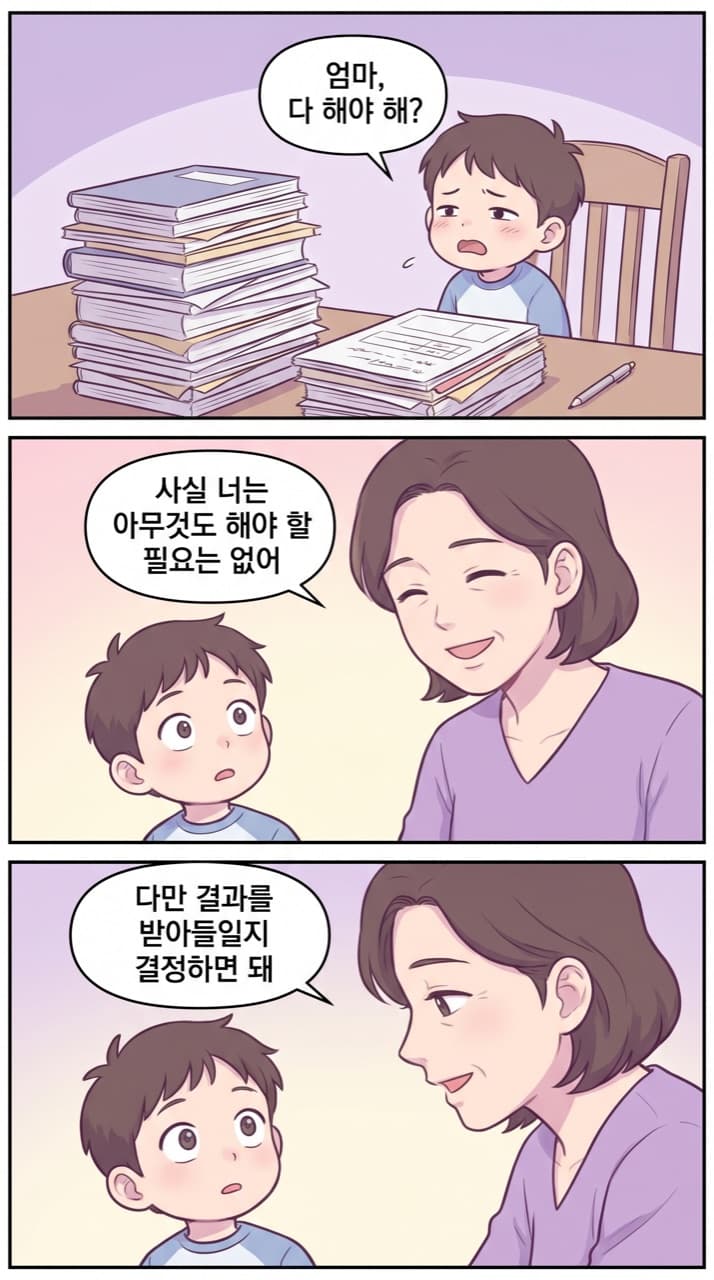 Brian의 어머니 — '사실 너는 아무것도 해야 할 필요는 없어'. 라그랑지 완화의 인생 버전.